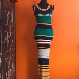 Green Maxi Rib Dress Missoni lk BodyCon Tube